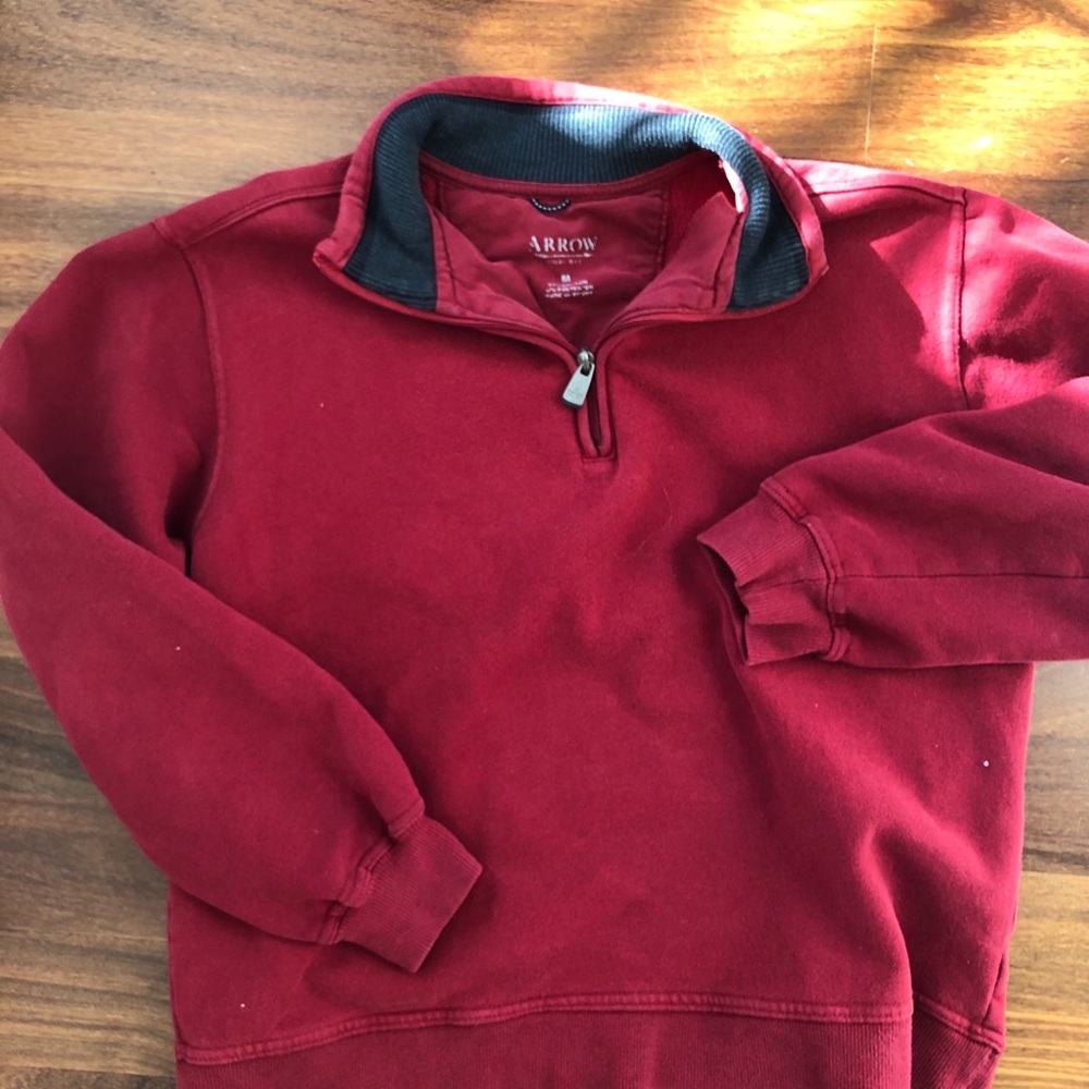 red arrow 3/4 zip sweatshirt size medium